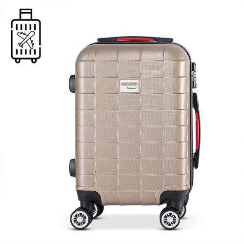 Valiză rigidă Exopack, Champagne M, ABS, 40L