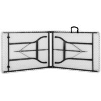 Masă de grădină din plastic alb, 220x70x72cm, pliabilă