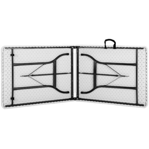 Masă de grădină din plastic alb, 220x70x72cm, pliabilă
