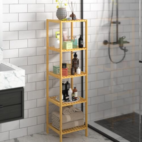 Raft independent din bambus 140x33x33cm