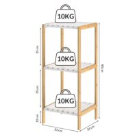 de_107919d_1.jpg Raft independent din bambus, alb, 80x33x34cm