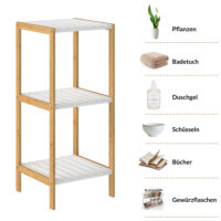 de_107919d_3.jpg Raft independent din bambus, alb, 80x33x34cm