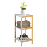 de_107919d_6.jpg Raft independent din bambus, alb, 80x33x34cm