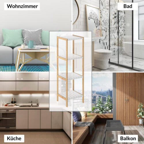 de_107920d_5.jpg Raft independent din bambus, alb, 110x33x34cm