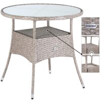 de_108000d_1.jpg Masă din poliratan, crem, Ø80cm