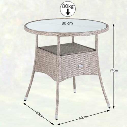 de_108000d_5.jpg Masă din poliratan, crem, Ø80cm