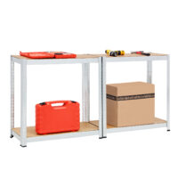 Rafturi rezistente, set de 2, 160x90x40cm, galvanizate, 700kg