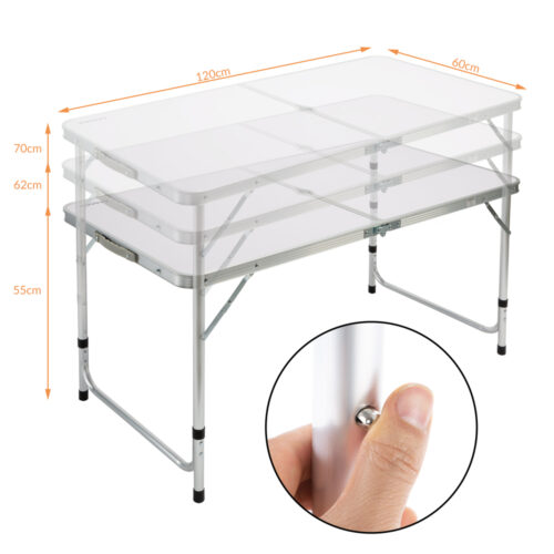 de_108133d_4.jpg Set de scaune de camping cu 5 piese, aluminiu alb, pliabil