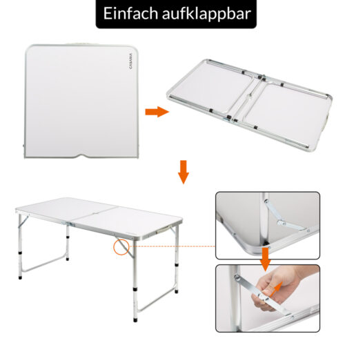 de_108133d_5.jpg Set de scaune de camping cu 5 piese, aluminiu alb, pliabil