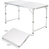 de_108133d_7.jpg Set de scaune de camping cu 5 piese, aluminiu alb, pliabil