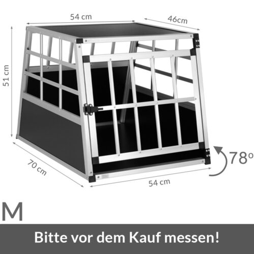 Cutie transport câini M aluminiu 70x54x51cm