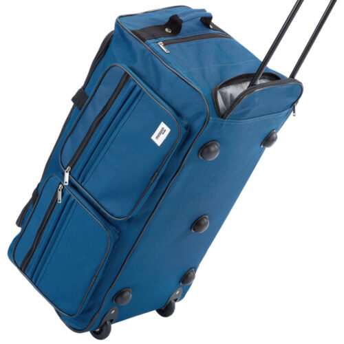 Valiză cu roți, albastră, 85L