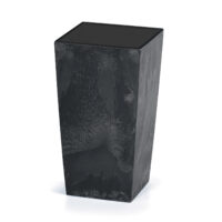 Ghiveci de flori aspect beton antracit 49L