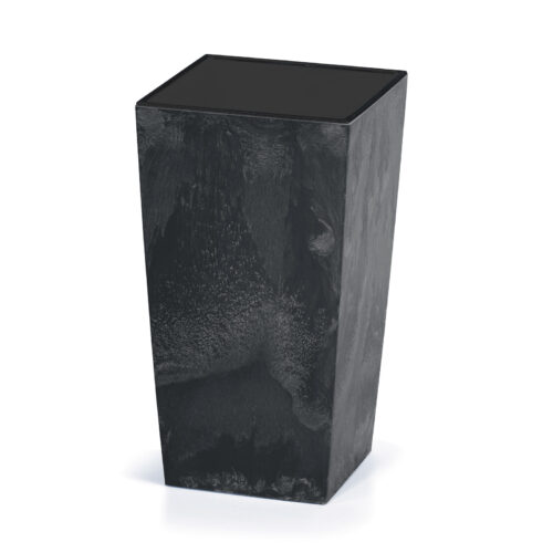 Ghiveci de flori aspect beton antracit 49L