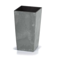 Ghiveci de flori cu aspect de beton gri 49L