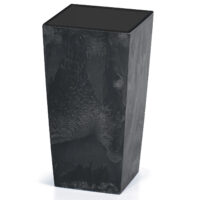 Ghiveci de flori aspect beton antracit 91L