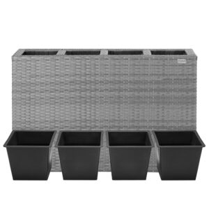 de_108643d_1.jpg Ghiveci de flori din poliratan gri 95x27x60cm
