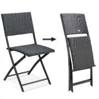 de_108668d_3.jpg Scaun pliant din poliratan Rome, set de 2, negru