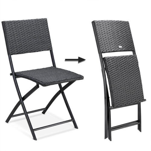 de_108668d_3.jpg Scaun pliant din poliratan Rome, set de 2, negru