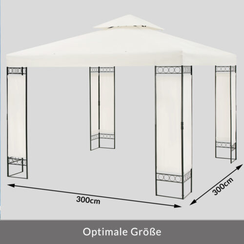 Pavilion cremă Lorca 3x3m protecție UV 50+