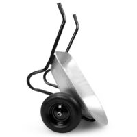 Roabă cu 2 roți galvanizate, anvelope pneumatice, capacitate de încărcare 150 kg, capacitate 100 l