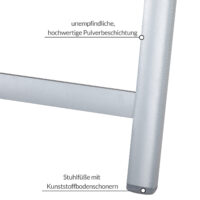 de_108765d_3.jpg Scaun de grădină pliabil cu spătar înalt Bern Premium, set de 2, argintiu, aluminiu, tapițat și reglabil