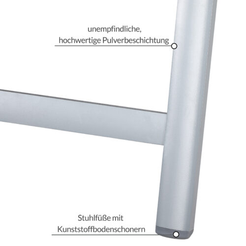 de_108765d_3.jpg Scaun de grădină pliabil cu spătar înalt Bern Premium, set de 2, argintiu, aluminiu, tapițat și reglabil