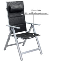 de_108765d_9.jpg Scaun de grădină pliabil cu spătar înalt Bern Premium, set de 2, argintiu, aluminiu, tapițat și reglabil