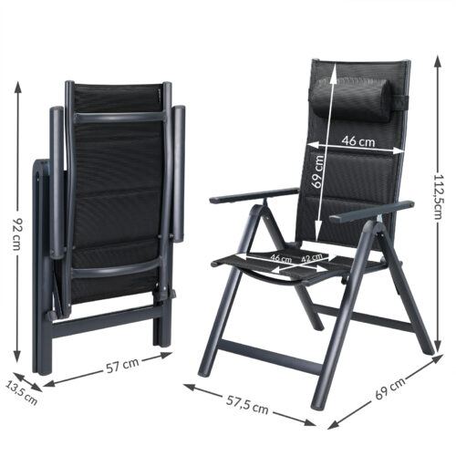 de_108766d_8.jpg Scaun de grădină pliabil cu spătar înalt Bern Premium, set de 2, aluminiu antracit, tapițat și reglabil