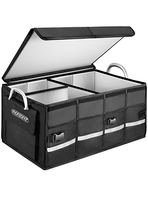 Organizator de portbagaj izolat, negru, 60x35x30cm