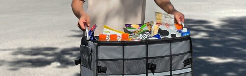 Organizator portbagaj gri 60x35x30cm