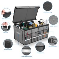 Organizator portbagaj gri 60x35x30cm
