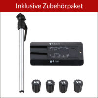 Suport anvelope, aluminiu negru, până la 225 mm, mobil