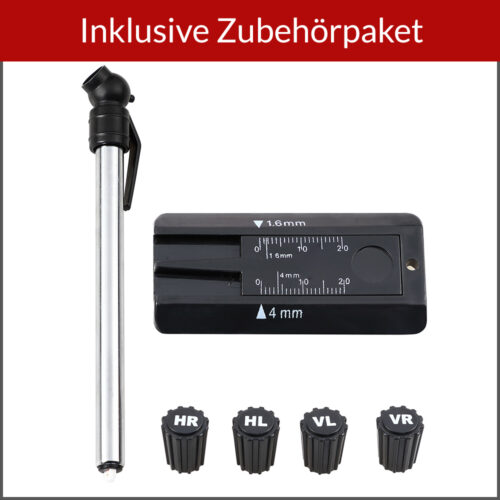 Suport anvelope, aluminiu negru, până la 225 mm, mobil