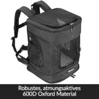 Rucsac Pisică Negru 41x30x34cm
