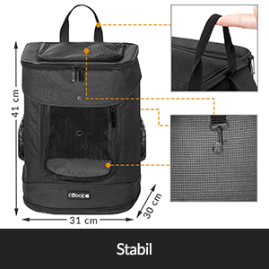 Rucsac Pisică Negru 41x30x34cm