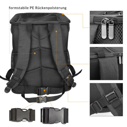 Rucsac Pisică Negru 41x30x34cm