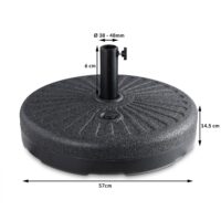 Suport pentru umbrele antracit Ø57cm