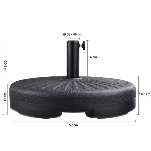 Suport pentru umbrele antracit Ø57cm