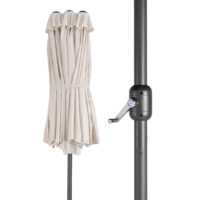 Umbrelă dublă, cremă, protecție UV 80+