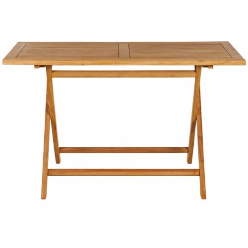 Masă de grădină Bari din lemn de tec, 125x60x75cm, pliabilă