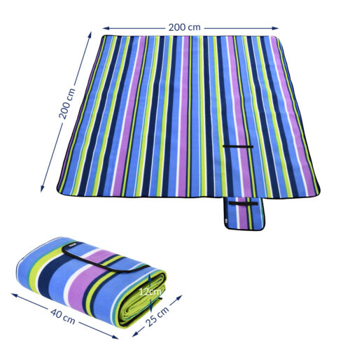 Pătură de picnic cu dungi 2x2m