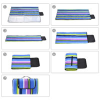 Pătură de picnic cu dungi 2x2m