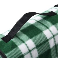 Pătură de picnic, carouri/verde, 2x2m