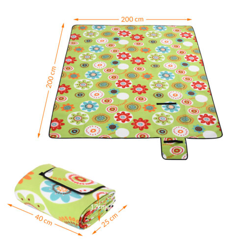 Pătură de picnic cu flori, 2x2m