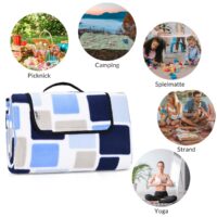 Pătură de picnic pătrată/albastru 2x2m