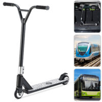 Trotinetă acrobatică Tundra Premium Negru/Alb