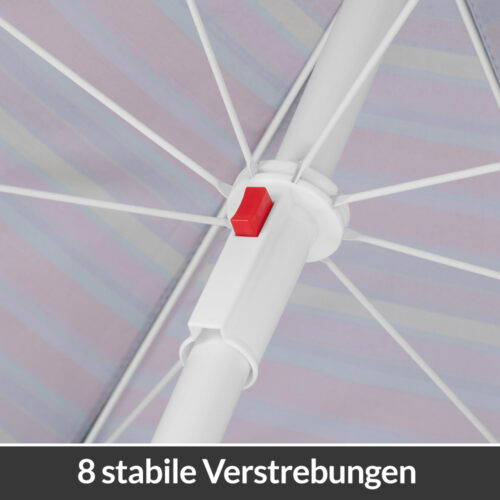 Umbrelă de soare Cyprus, multicoloră, 180 cm, protecție UV 50+, funcție de înclinare