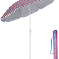 Umbrelă de soare Cyprus, multicoloră, 180 cm, protecție UV 50+, funcție de înclinare