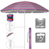 de_109180d_1.jpg Umbrelă de soare colorată Crete 200 cm, protecție UV 50+, funcție de înclinare